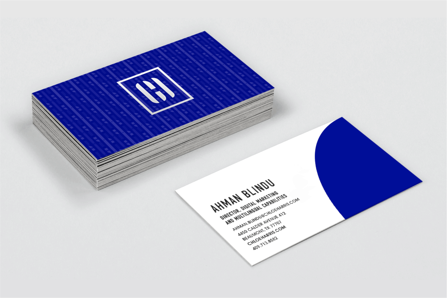 Cholé Harris Agency business card design