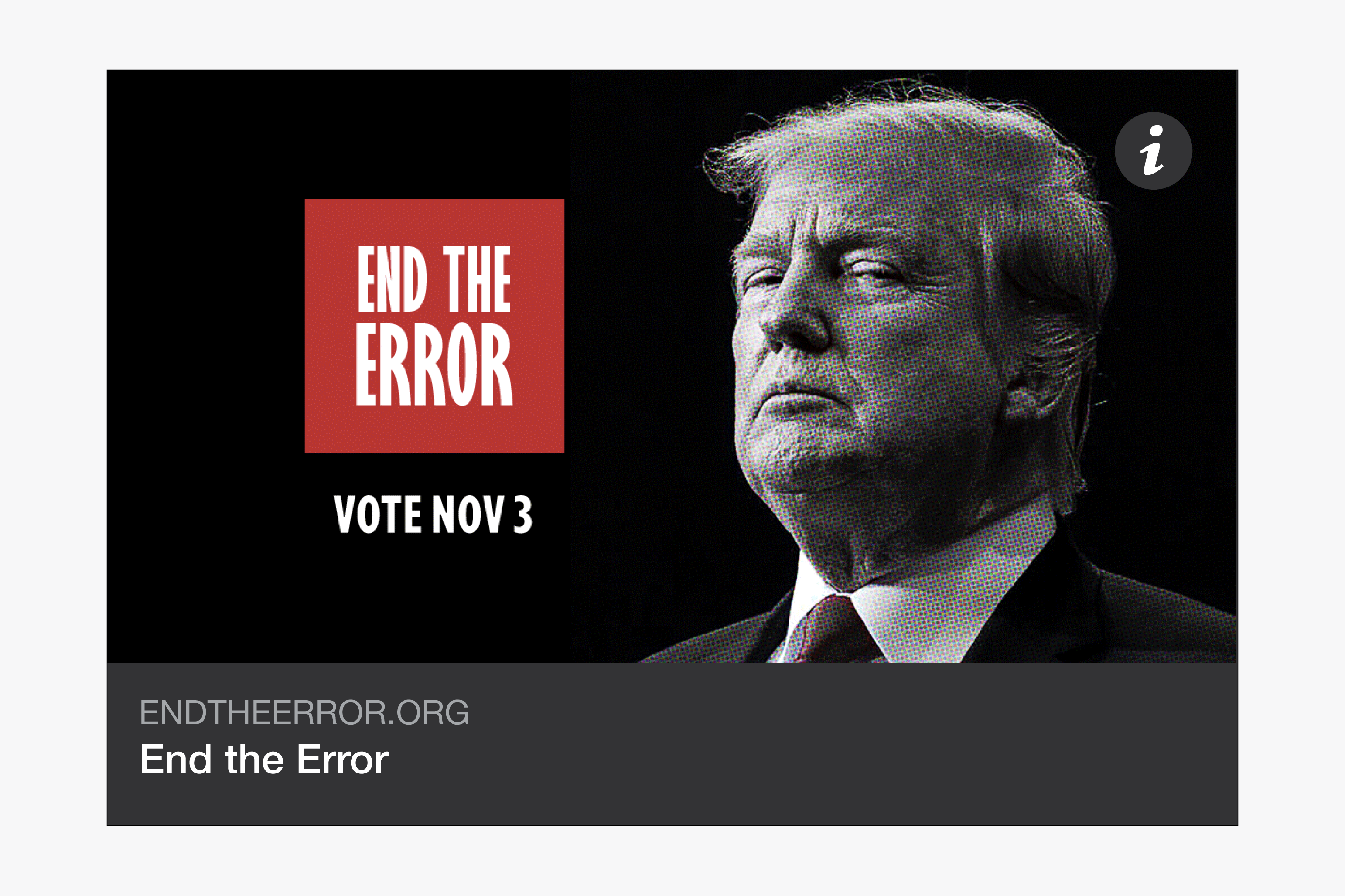 End The Error website sharing card