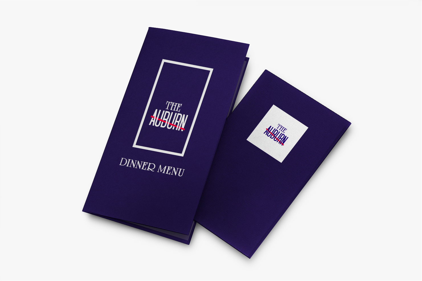 Menu design for The Auburn