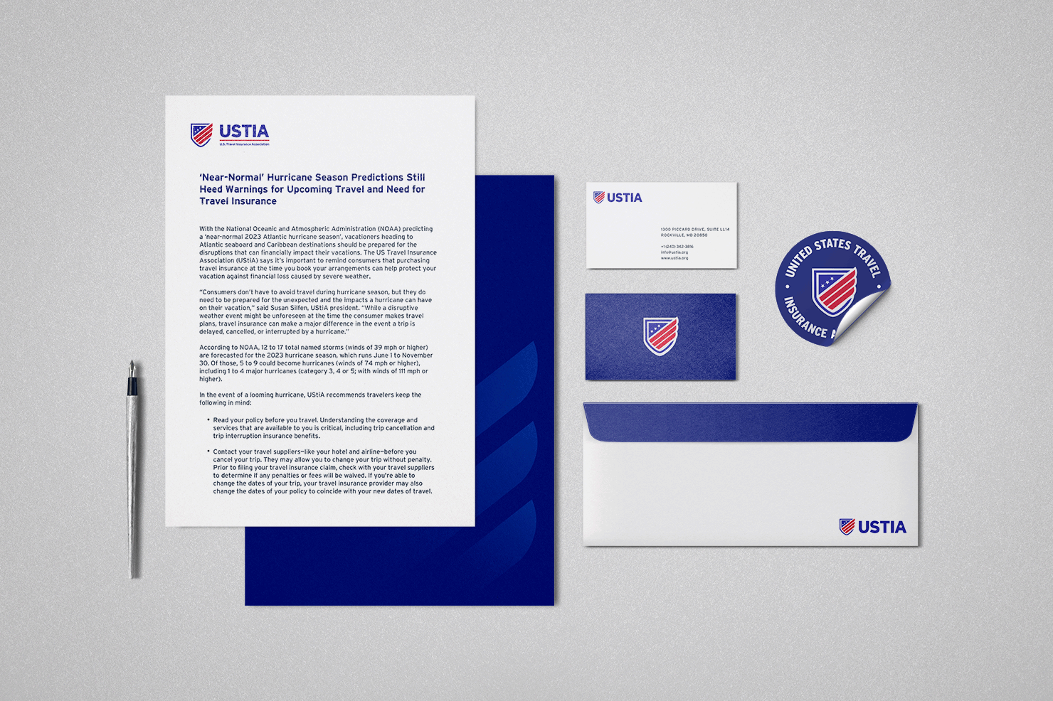 U.S. Travel Insurance Association Stationery